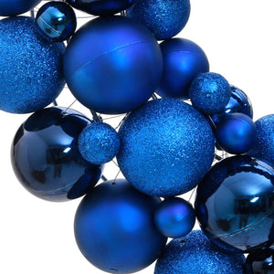 Blauer Weihnachtskranz 45 cm