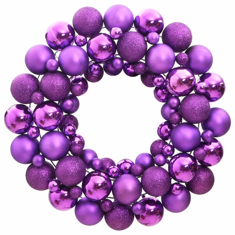 Lila Weihnachtskranz 45cm