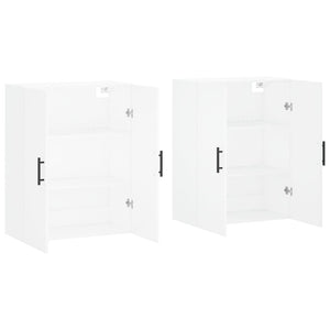 Wandschränke Weiß 69,5x34x90 cm, 2er-Set