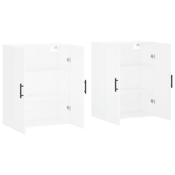 Wandschränke Weiß 69,5x34x90 cm, 2er-Set