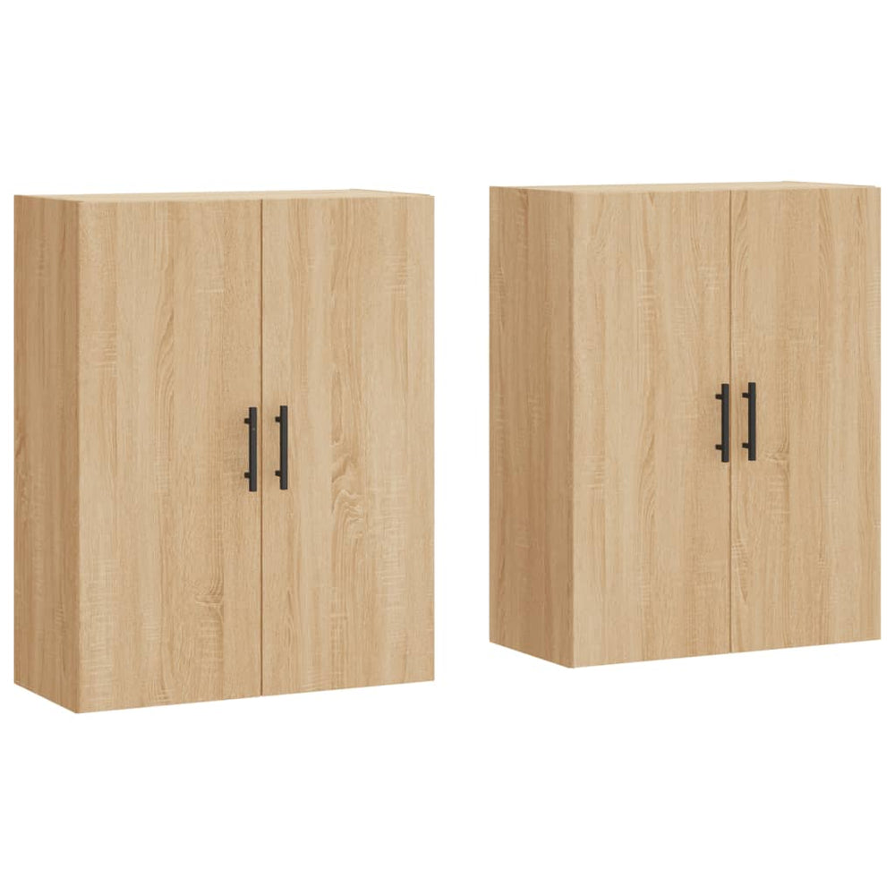 Wandschränke 2er Set Sonoma-Eiche 69,5x34x90 cm