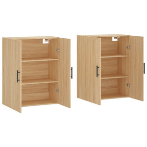 Wandschränke 2er Set Sonoma-Eiche 69,5x34x90 cm