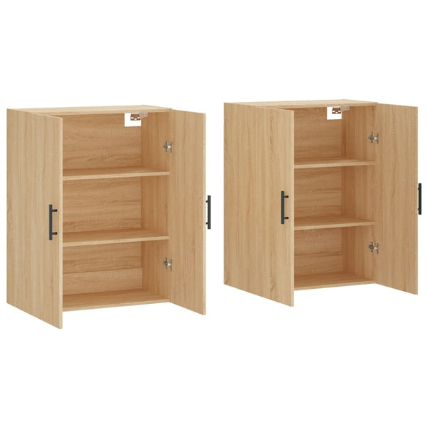 Wandschränke 2er Set Sonoma-Eiche 69,5x34x90 cm