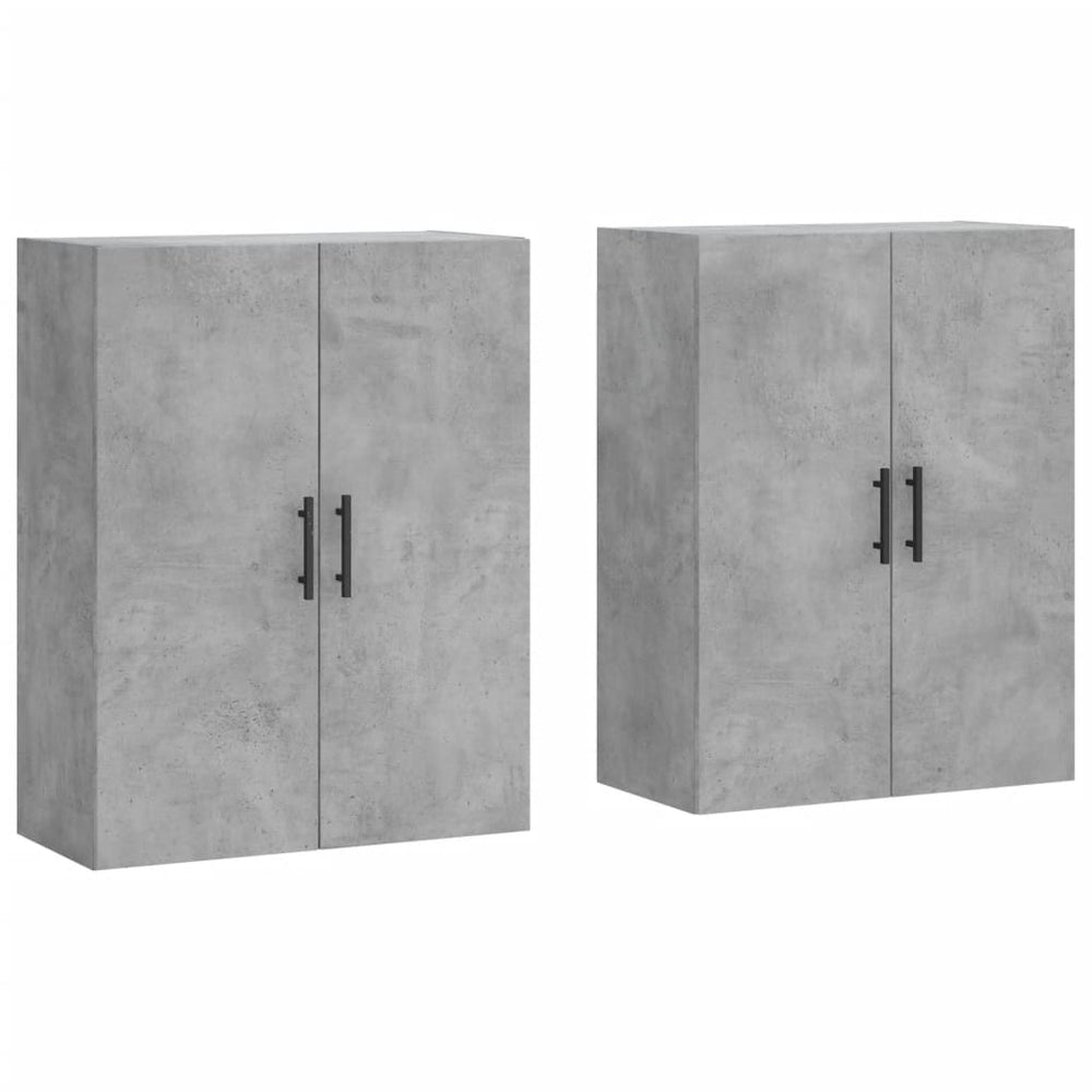 Wandschränke 2er Set Betongrau 69,5x90 cm