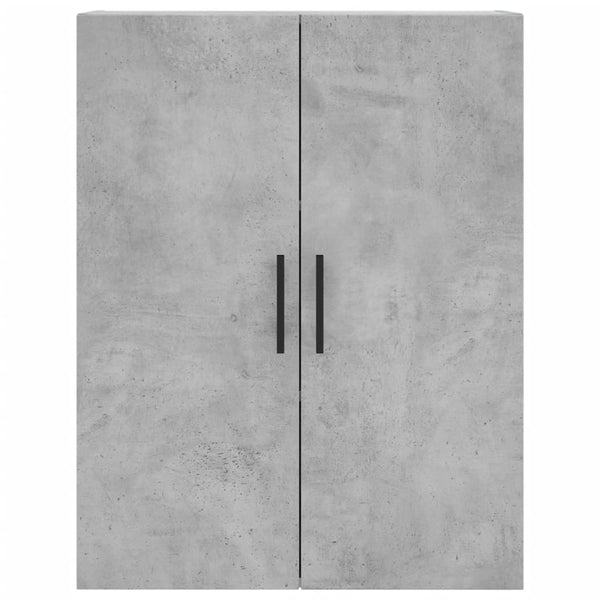 vidaXL Wall Cabinets 2 pcs. Concrete Grey 69.5x34x90 cm