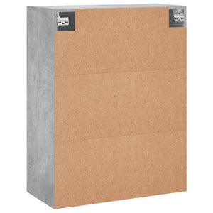 vidaXL Wall Cabinets 2 pcs. Concrete Grey 69.5x34x90 cm