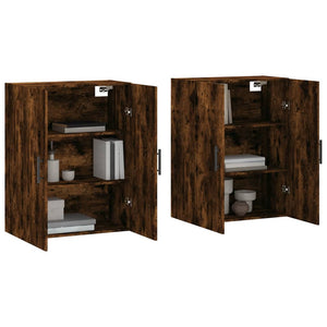 Wandschränke 2er Set Räuchereiche 69,5x34x90cm