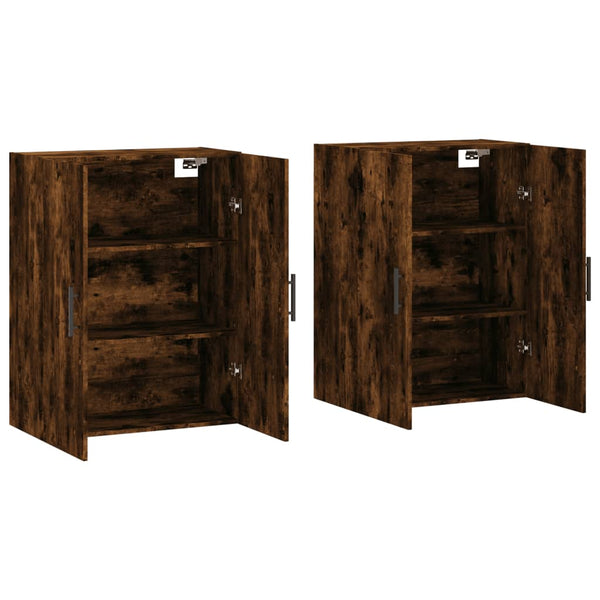 Wandschränke 2er Set Räuchereiche 69,5x34x90cm