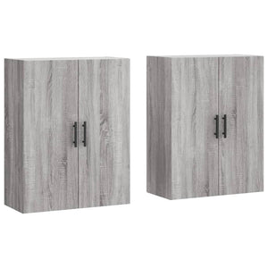 Wandschränke 2er Set Grau Sonoma 69,5x34x90 cm