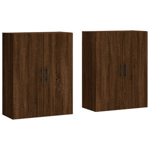 Wandschränke 2er Set Braun Eichenoptik