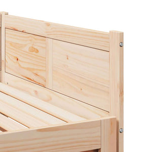 Ausziehbares Tagesbett Braun mit Zusatzbett