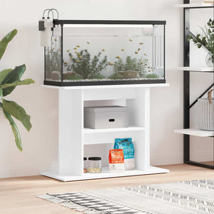 Aquariumständer Weiß 80x35x60 cm