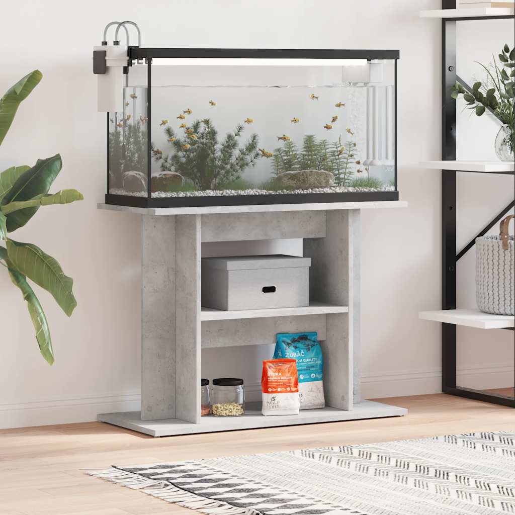 Aquariumständer Betongrau 80x35x60cm