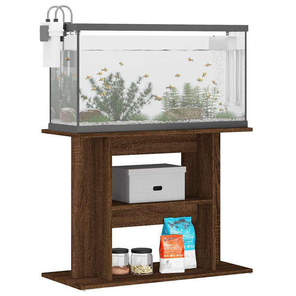 Aquariumständer Braun Eichen-Optik 80x35x60 cm