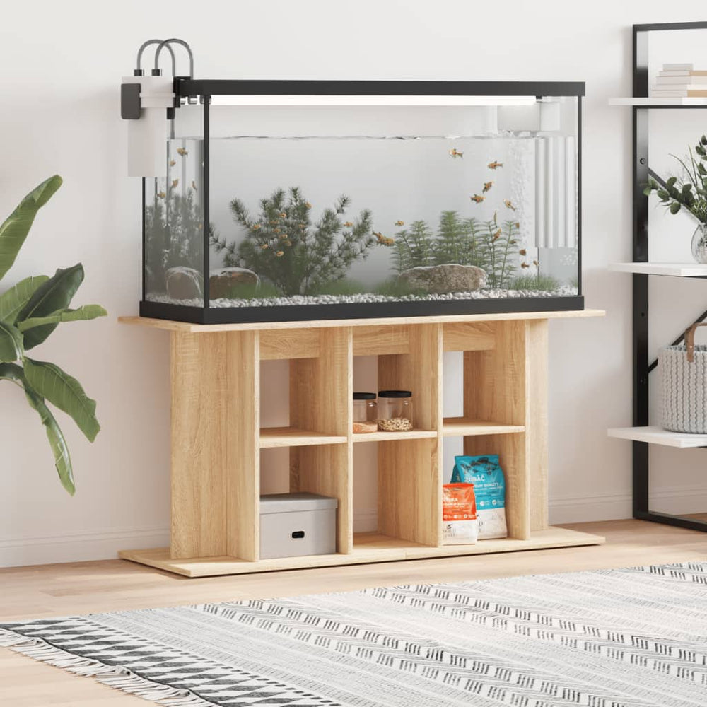 vidaXL Aquarium Cabinet Sonoma Oak 120 x 40 x 60 cm Engineered Wood