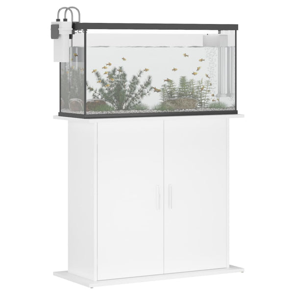 Aquariumständer Weiß 81x36x73 cm