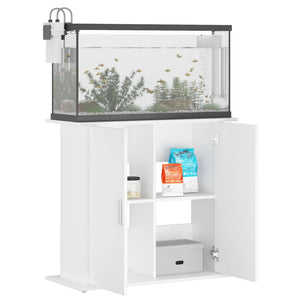 Aquariumständer Weiß 81x36x73 cm