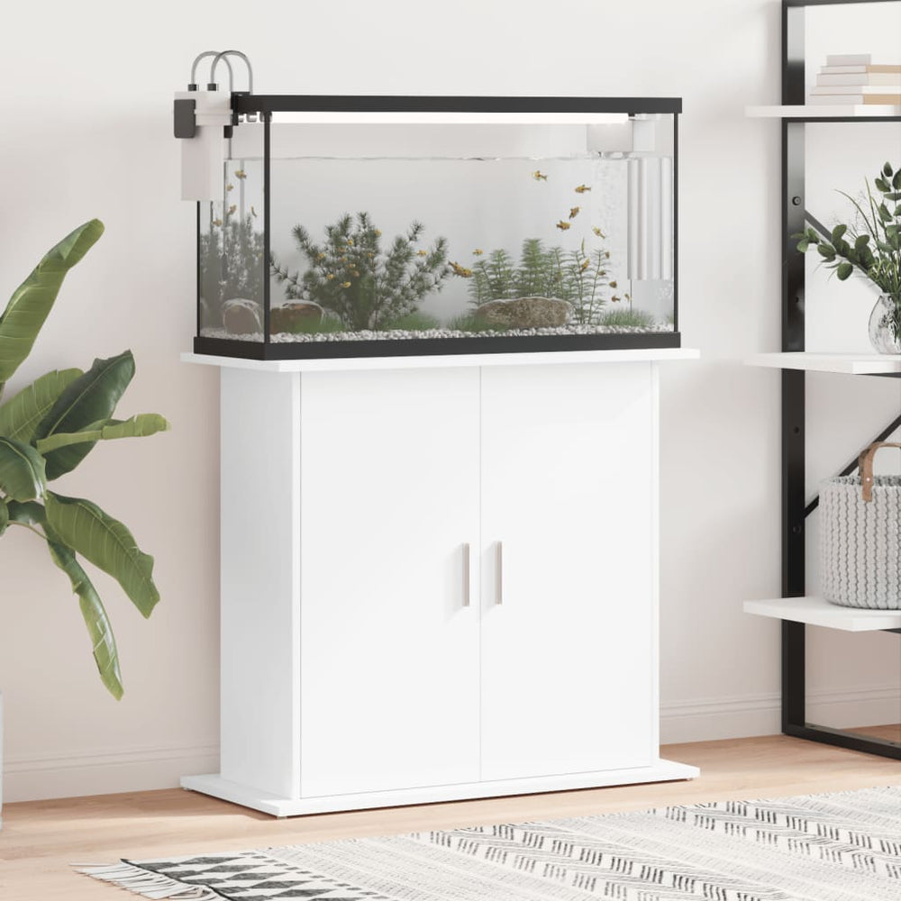 Aquariumständer Weiß 81x36x73 cm