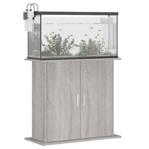 Aquariumständer Grau Sonoma 81x36x73 cm