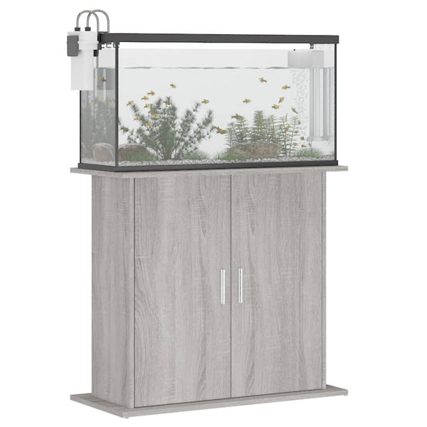 Aquariumständer Grau Sonoma 81x36x73 cm