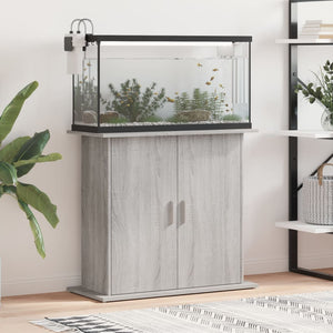 Aquariumständer Grau Sonoma 81x36x73 cm