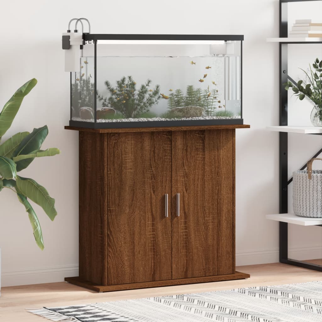 Aquariumständer Braun Eichen-Optik