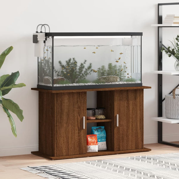 Aquariumständer Braun Eichenoptik 101 cm