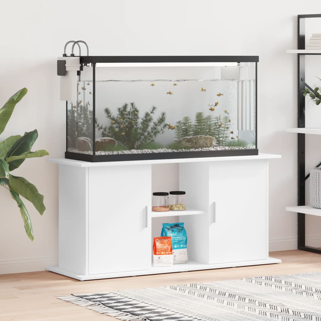 Aquariumständer Weiß 121 cm