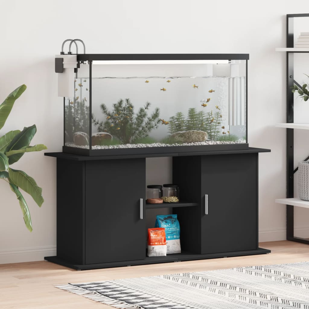 Aquariumständer Schwarz 121 cm