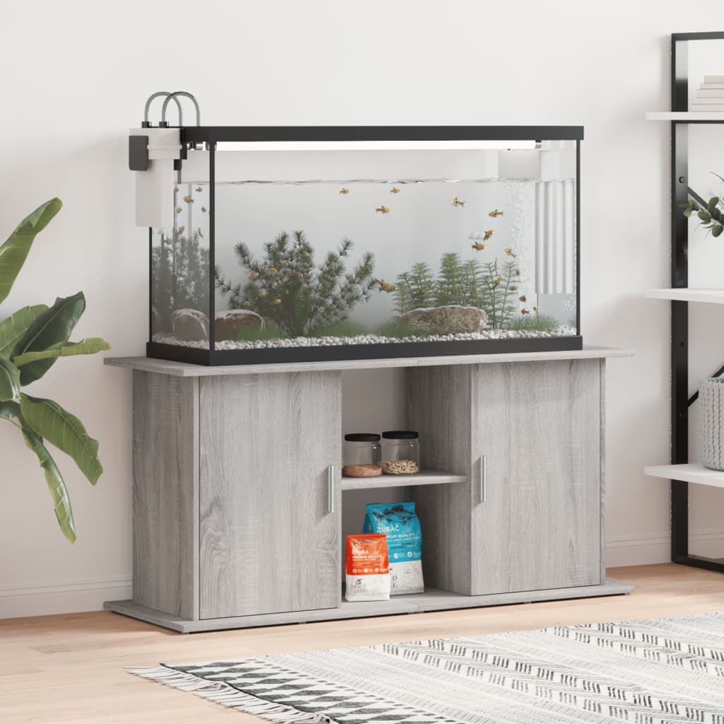 Aquariumständer Grau Sonoma 121x41x58 cm