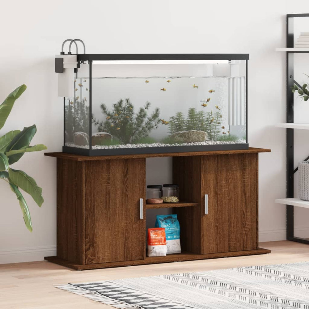 Aquariumständer Braun Eichen-Optik 121 cm