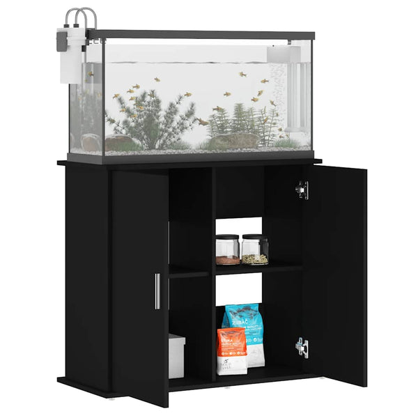 Aquariumständer Schwarz 81x36x73 cm