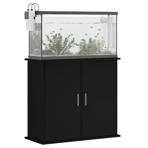 Aquariumständer Schwarz 81x36x73 cm