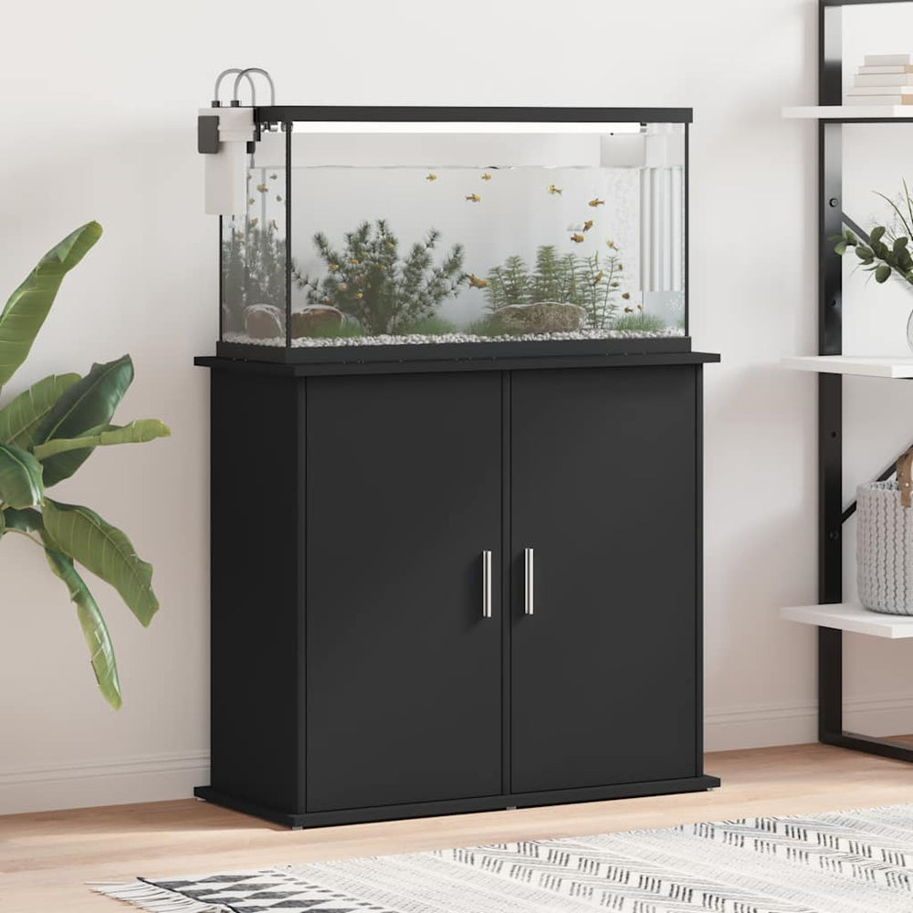Aquariumständer Schwarz 81x36x73 cm