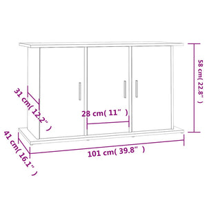 Aquariumständer Sonoma Eiche 101 cm