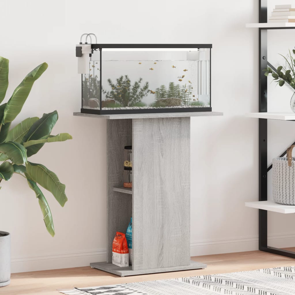 Aquariumständer Grau Sonoma 60,5 cm