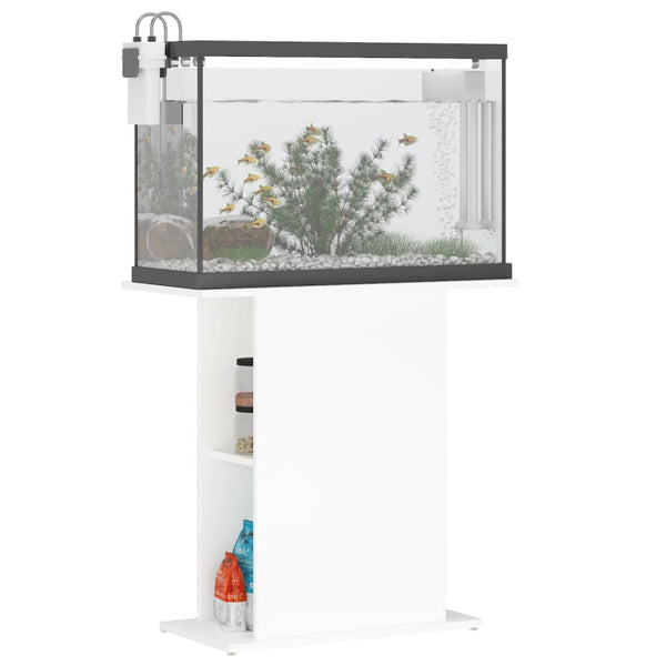 Aquariumständer Weiß 75x36 cm
