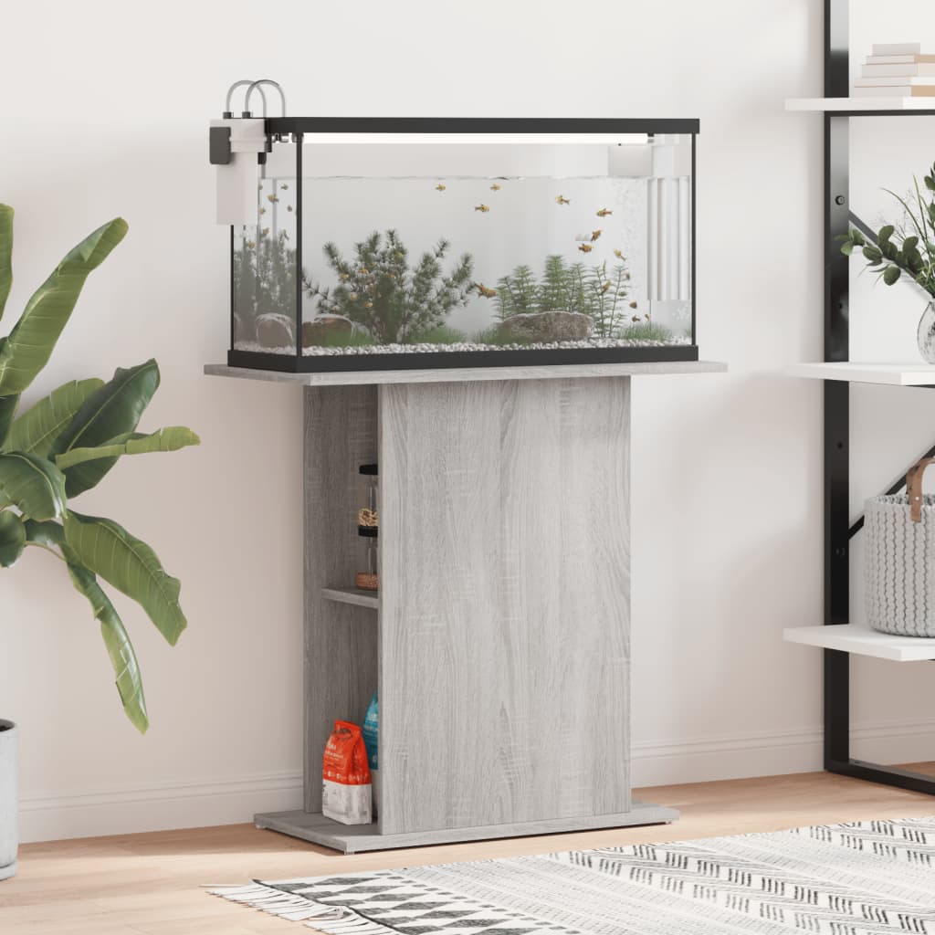 Aquariumständer Grau Sonoma 75x36 cm