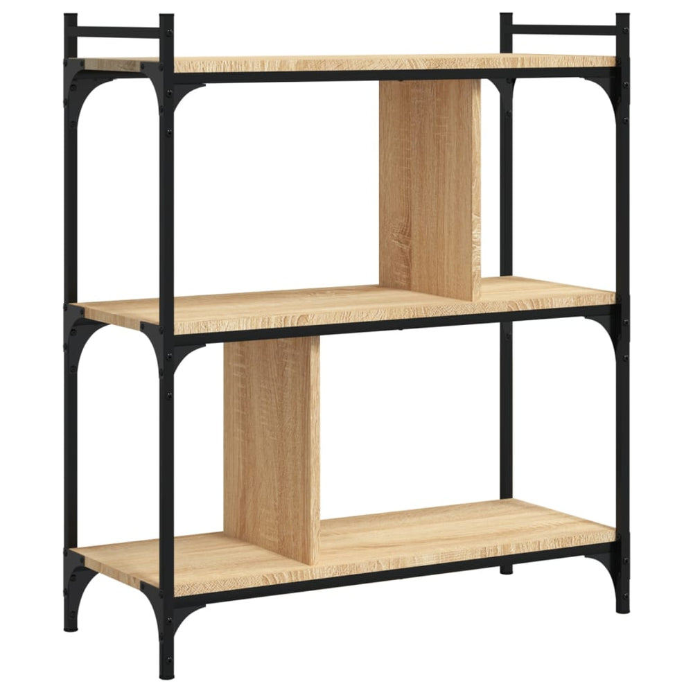 vidaXL Bibliothèque 3 étagères chêne sonoma 76x32x88 cm en bois d'ingénierie