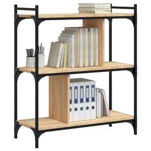 Bücherregal Sonoma Eiche 3 Böden 76x88 cm