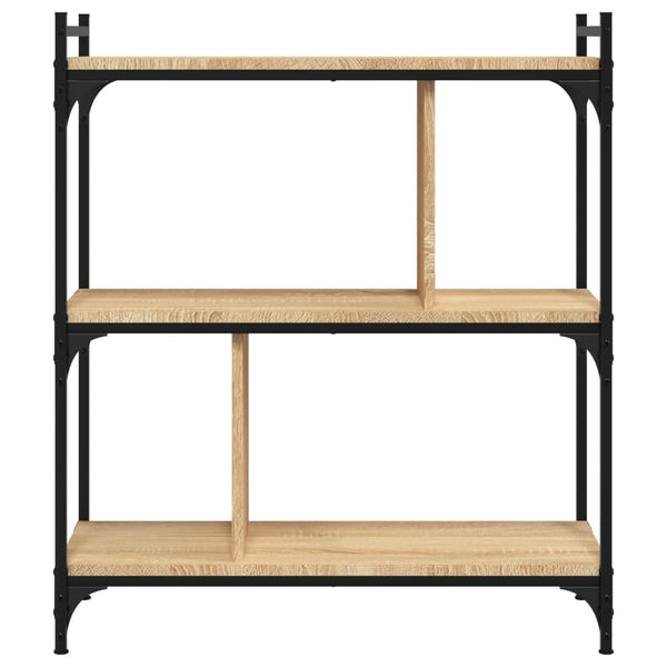 Bücherregal Sonoma Eiche 3 Böden 76x88 cm