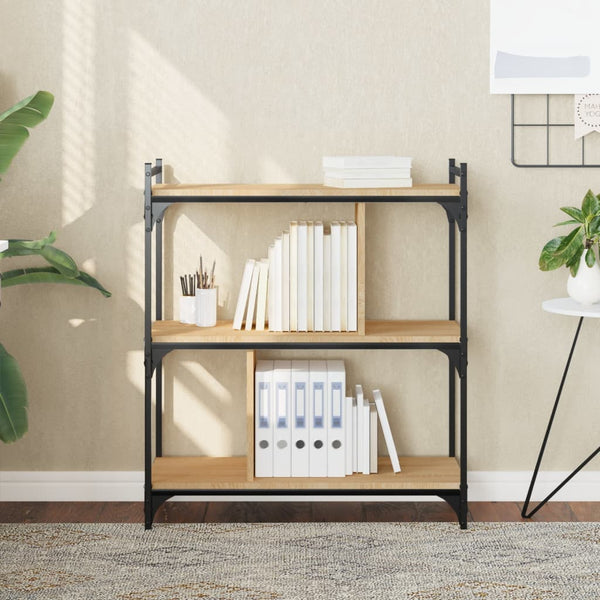 Bücherregal Sonoma Eiche 3 Böden 76x88 cm