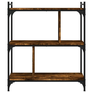 Bücherregal Räuchereiche, 3 Böden, 76x88 cm