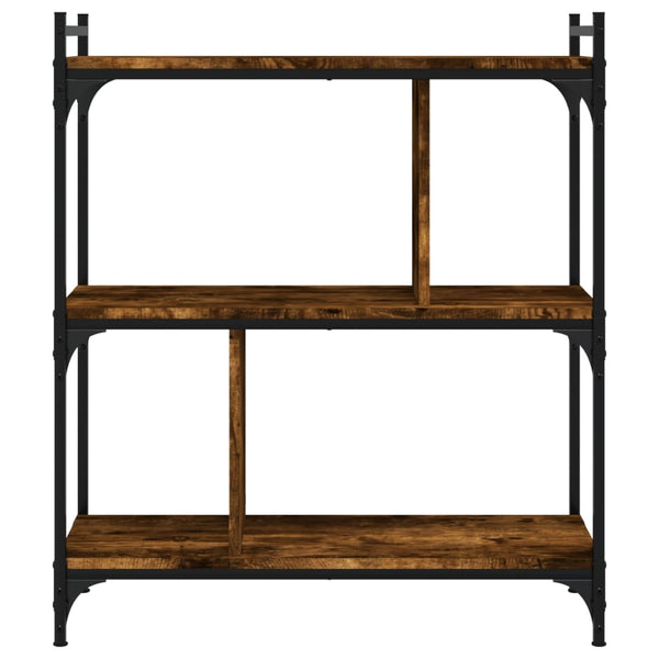 Bücherregal Räuchereiche, 3 Böden, 76x88 cm