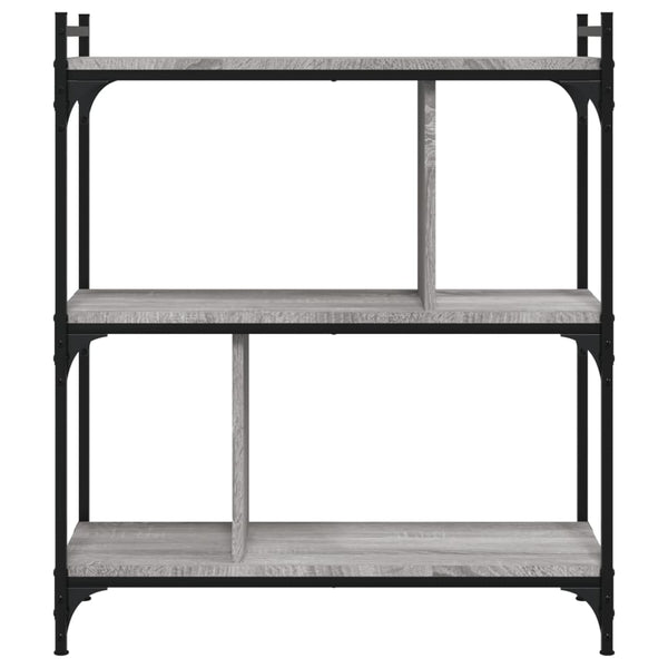 Bücherregal Grau Sonoma 76x32x88 cm