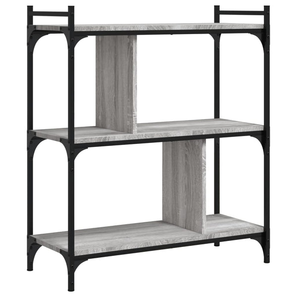 Bücherregal Grau Sonoma 76x32x88 cm