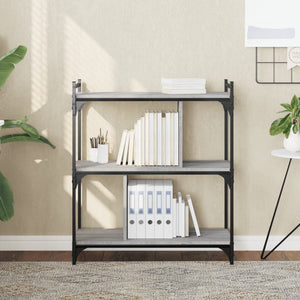 Bücherregal Grau Sonoma 76x32x88 cm