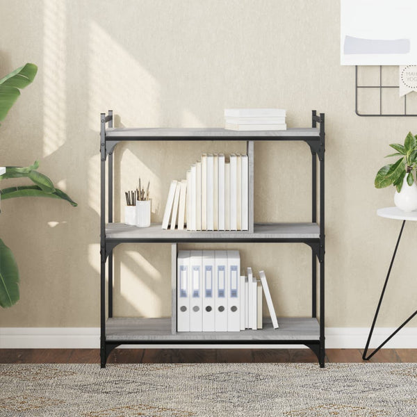 Bücherregal Grau Sonoma 76x32x88 cm