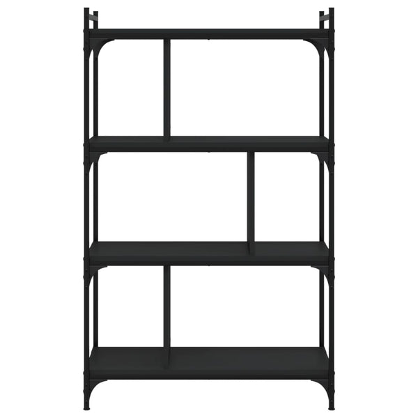 Schwarzes Bücherregal mit 4 Böden
