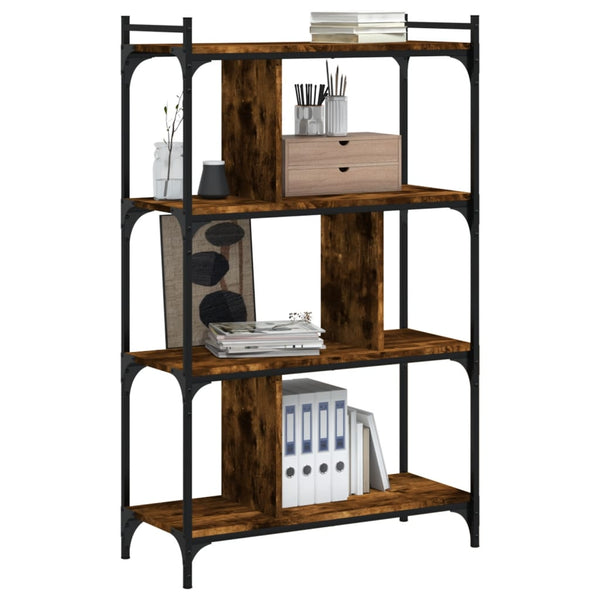Bücherregal Räuchereiche mit 4 Böden